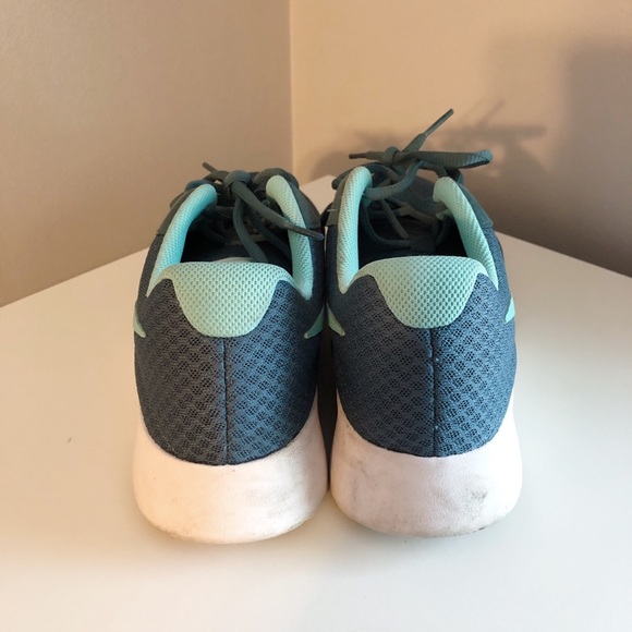 Teal Nike Tanjun Shoes - Picture 3 of 4